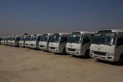 أسطولٌ من العجلات تهيّئُه العتبةُ العبّاسية المقدّسة لتقديم الخدمات للزائرين ونقلهم